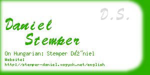 daniel stemper business card